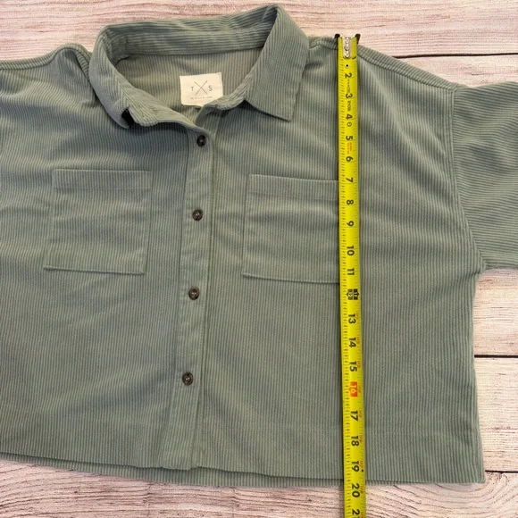 TS by Thread & Supply Corduroy Cropped Button Up - Medium - Picture 5 of 5